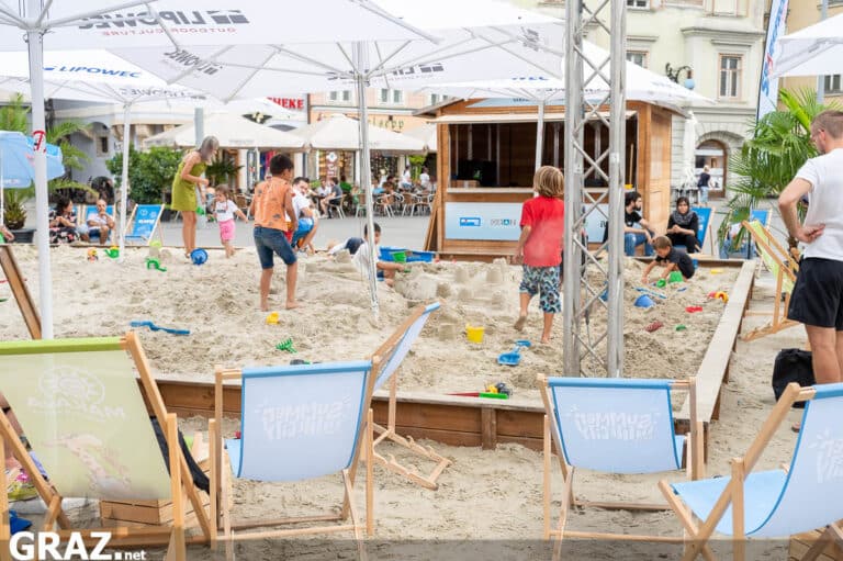 Sandskulpturen am Grazer Hauptplatz